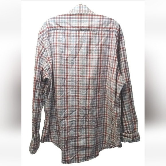 Robert Graham Designer Dress Shirt Men 2X Classic Fit Striped Button - Picture 3 of 8